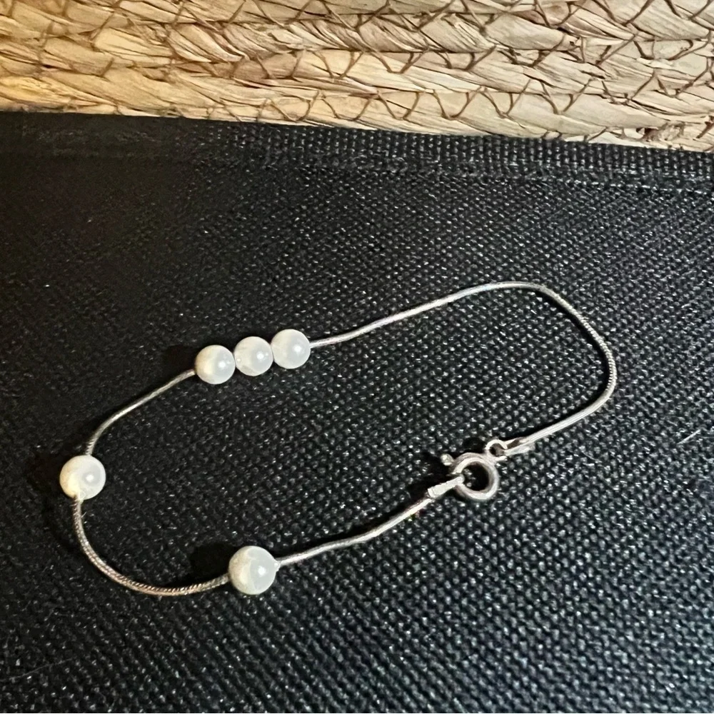 FAS Italy Sterling bracelet With Pearls